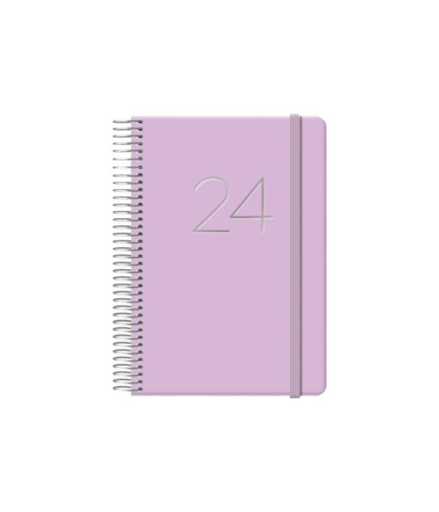 Agenda 2024 gloss día página 12,5 x 18 cm morado dohe 12574 - 24