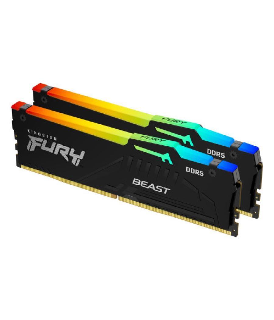 Kingston technology fury beast rgb módulo de memoria 16 gb 2 x 8 gb ddr5 6000 mhz