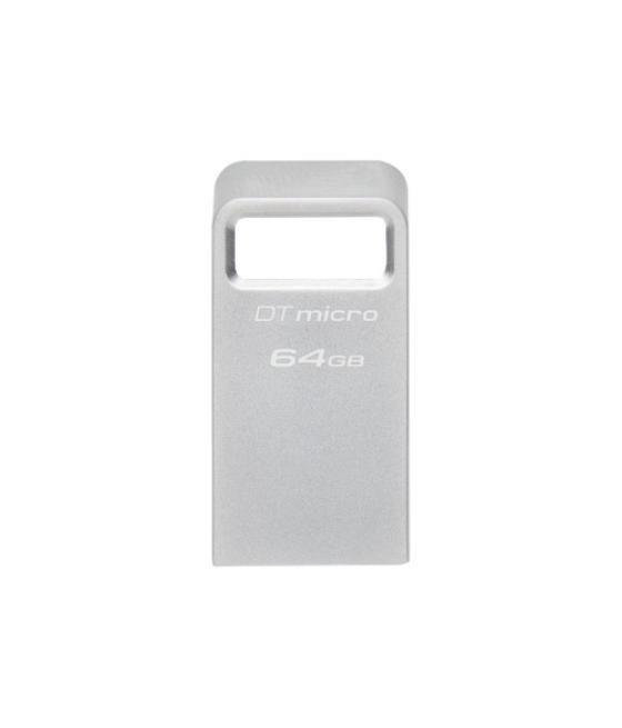 Kingston technology datatraveler micro unidad flash usb 64 gb usb tipo a 3.2 gen 1 (3.1 gen 1) plata