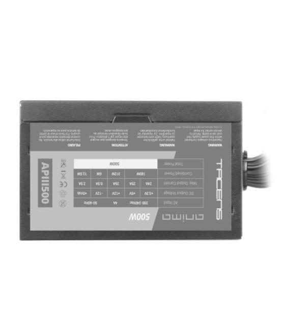 Tacens anima apiii500 fuente alimentación pc atx 500w 85% bronze 12v ventilador 12cm