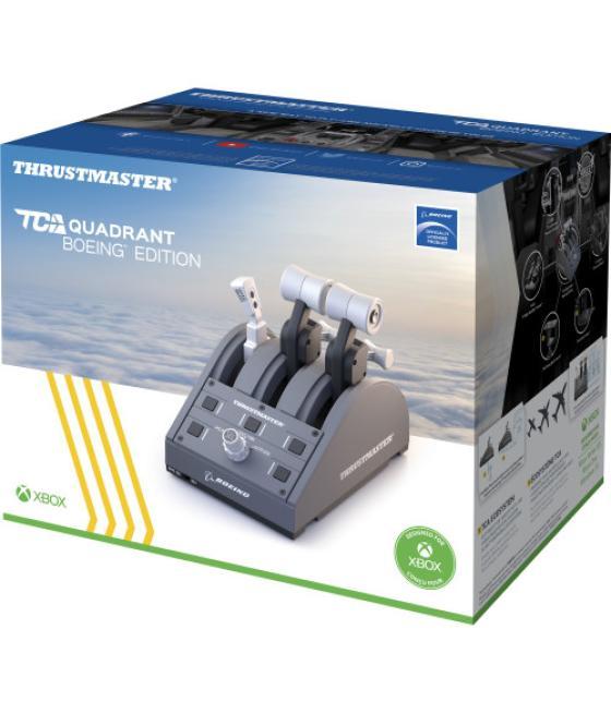 Thrustmaster tca quadrant boeing x box series et pc double manette des gaz - att gris usb palanca de mando pc, xbox, xbox one x,