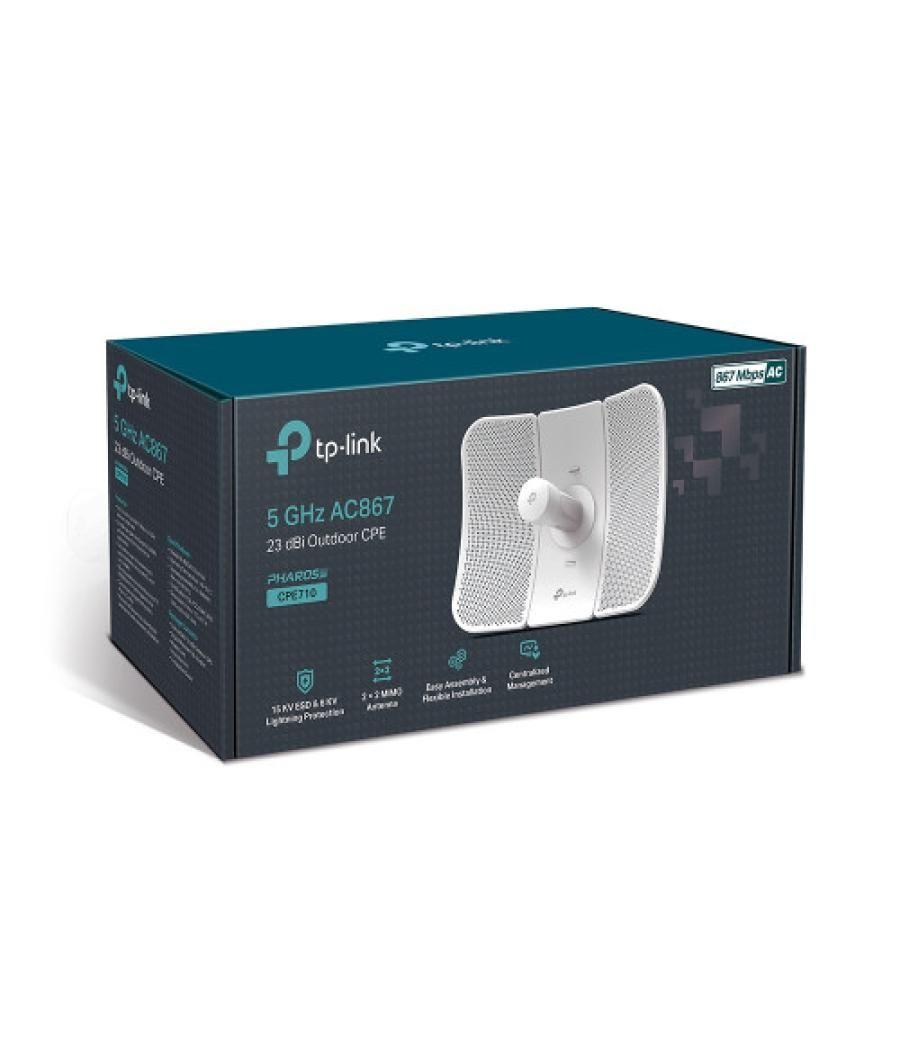 Tp-link cpe710 punto de acceso inalámbrico 867 mbit/s blanco energía sobre ethernet (poe)