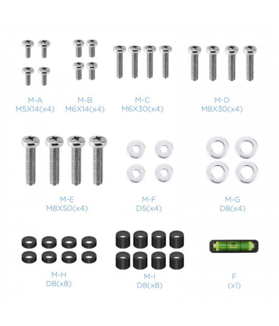 Tooq lp4390f-b soporte para tv 2,29 m (90") negro