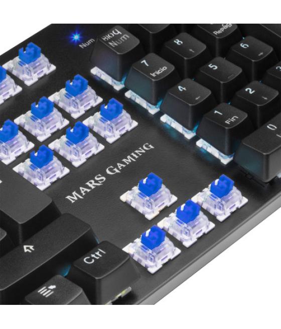 Mars gaming mk5 teclado usb qwerty portugués negro