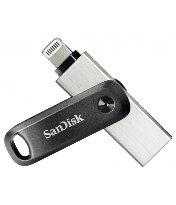 Sandisk ixpand unidad flash usb 64 gb usb type-a / lightning 3.2 gen 2 (3.1 gen 2) negro, plata