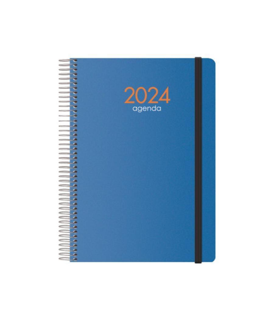 Agenda 2024 syncro semana vista 15 x 21 cm azul dohe 11630 - 24