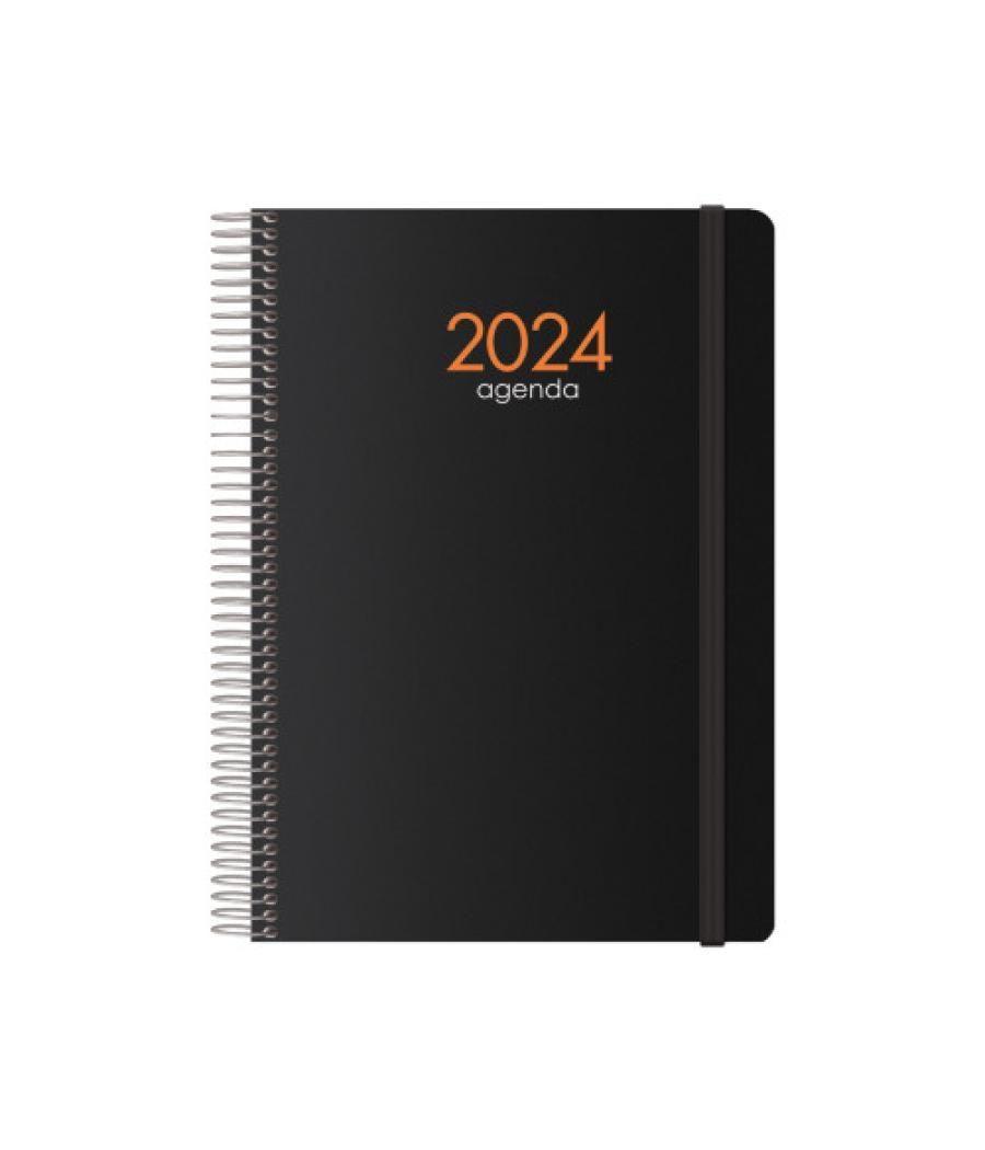 Agenda 2024 syncro semana vista 15 x 21 cm negro dohe 11622 - 24