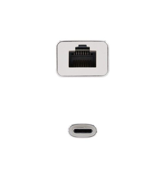 Nanocable Conversor USB-C A Ethernet Gigabit 10/100/1000 Mbps. 15cm - Imagen 3
