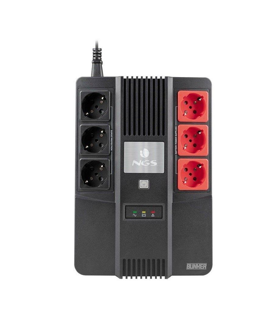 SAI Offline NGS Fortress Bunker/ 600VA-360W/ 6 Salidas/ Formato Bloque - Imagen 1