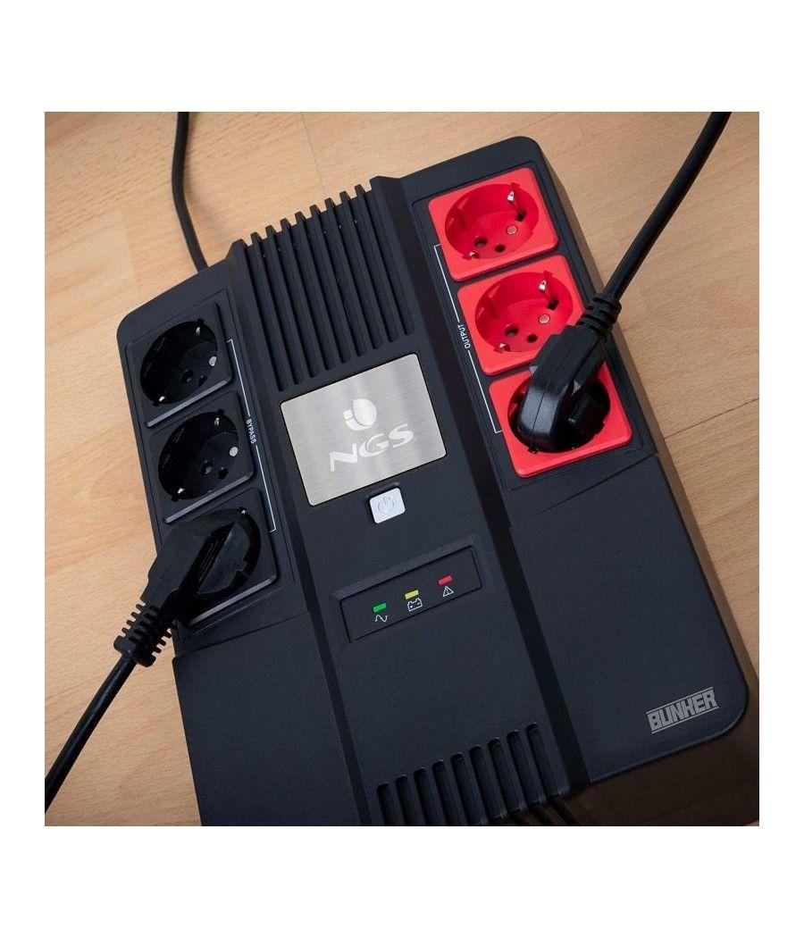 SAI Offline NGS Fortress Bunker/ 600VA-360W/ 6 Salidas/ Formato Bloque - Imagen 5