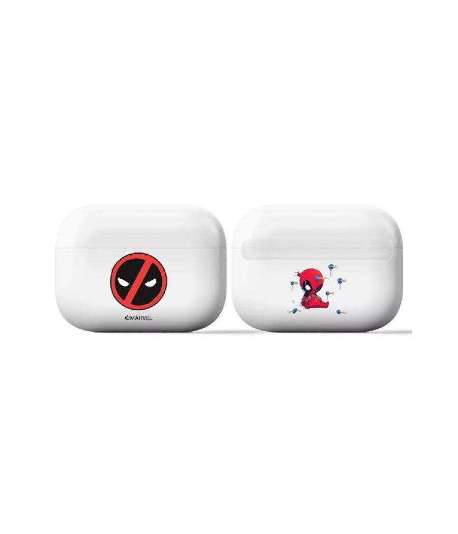 Estuche protector airpods pro deadpool blanco