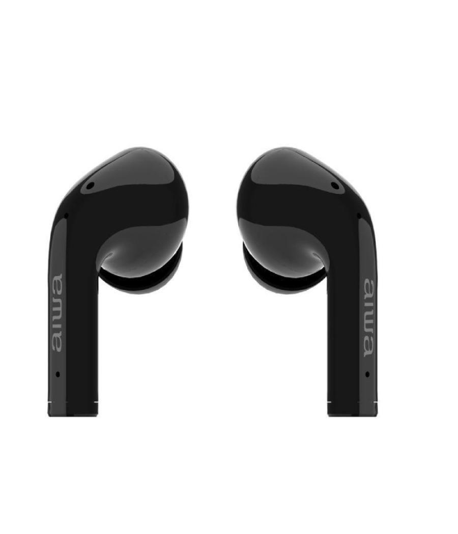 Auriculares bluetooth aiwa ebtw-888anc con estuche de carga/ autonomía 4h/ negros