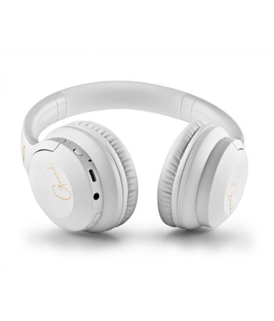 Auriculares inalámbricos ngs artica greed/ con micrófono/ bluetooth/ blanco