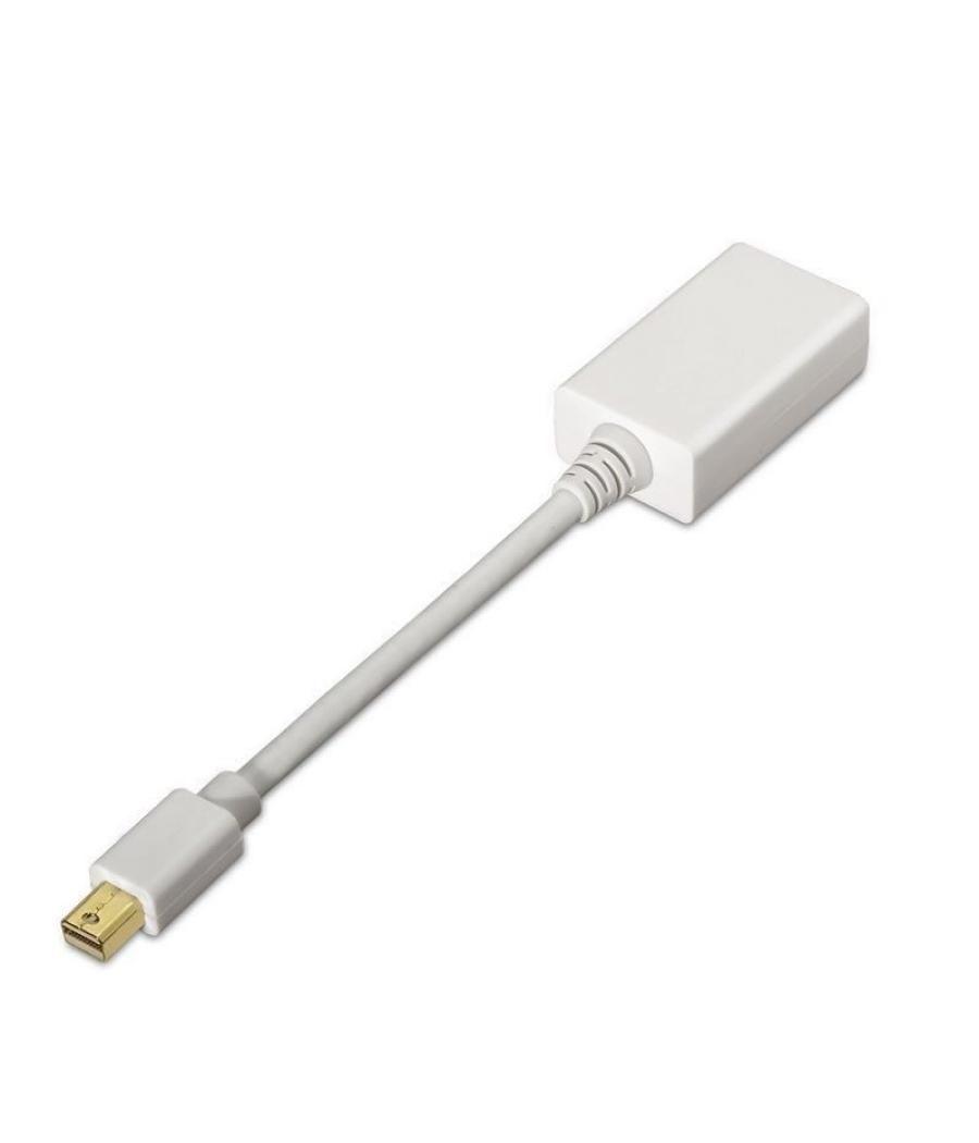 Cable conversor aisens a125-0138/ mini displayport macho - hdmi hembra/ 15cm/ blanco