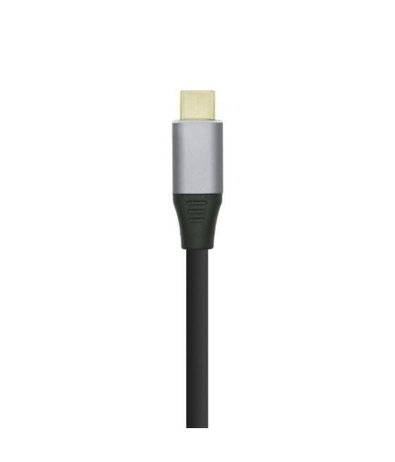 Cable displayport aisens a109-0395/ usb tipo-c macho - displayport macho/ hasta 27w/ 1250mbps/ 1.8m/ negro