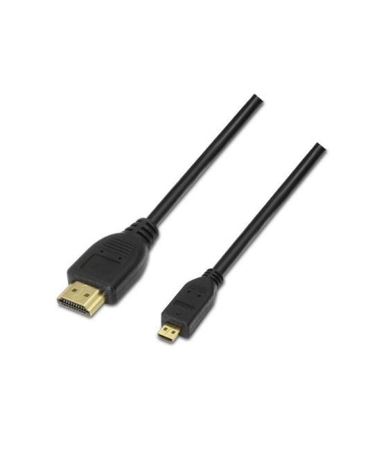 Cable micro hdmi aisens a119-0117/ hdmi macho - micro hdmi macho/ hasta 10w/ 720mbps/ 1.8m/ negro