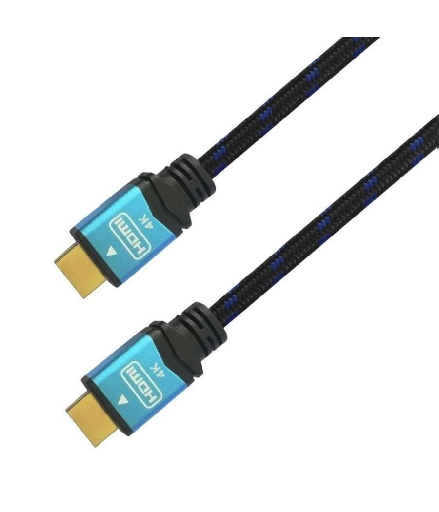 Cable hdmi 2.0 4k aisens a120-0360/ hdmi macho - hdmi macho/ hasta 10w/ 2250mbps/ 10m/ negro y azul