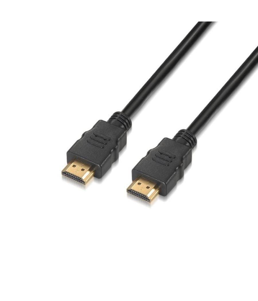 Cable hdmi 2.0 4k aisens a120-0372/ hdmi macho - hdmi macho/ hasta 10w/ 2250mbps/ 10m/ negro