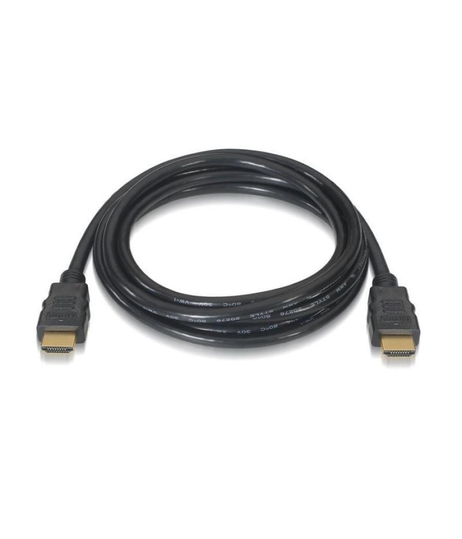 Cable hdmi 2.0 4k aisens a120-0372/ hdmi macho - hdmi macho/ hasta 10w/ 2250mbps/ 10m/ negro