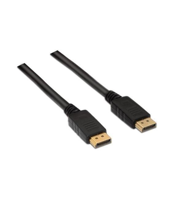 Cable displayport 1.2 4k aisens a124-0130/ displayport macho - displayport macho/ hasta 5w/ 2300mbps/ 3m/ negro