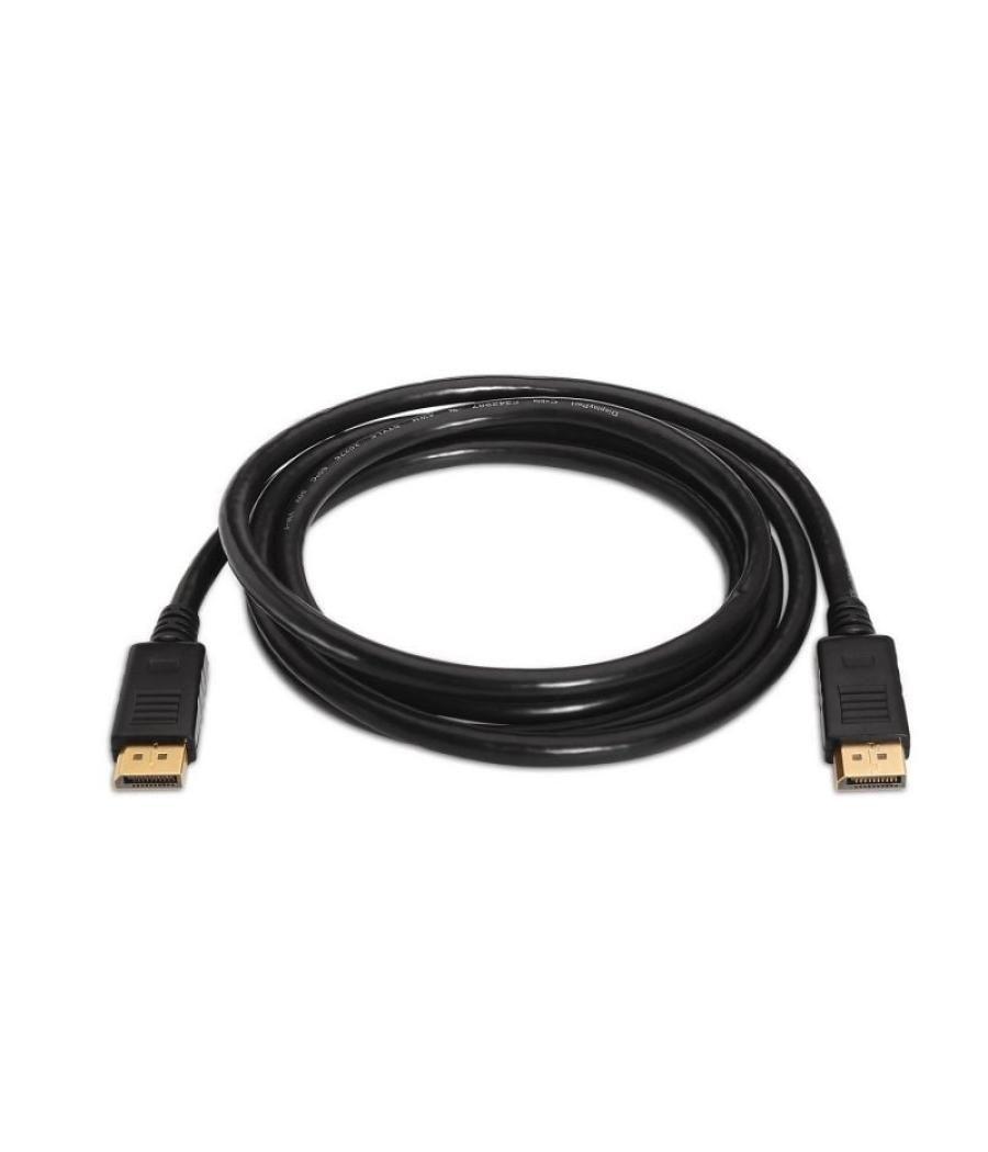 Cable displayport 1.2 4k aisens a124-0130/ displayport macho - displayport macho/ hasta 5w/ 2300mbps/ 3m/ negro