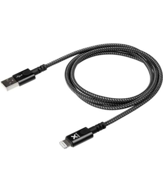 Cable usb 2.0 lightning xtorm cx2021/ usb macho - lightning macho/ hasta 12w/ 480mbps/ 3m/ negro