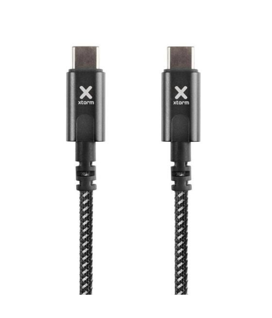 Cable usb tipo-c xtorm cx2071 100w/ usb tipo-c macho - usb tipo-c macho/ hasta 100w/ 10gbps/ 1m/ negro