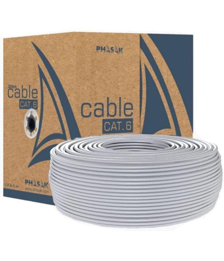 Bobina de cable rj45 utp phasak phr 6100 cat.6/ 100m