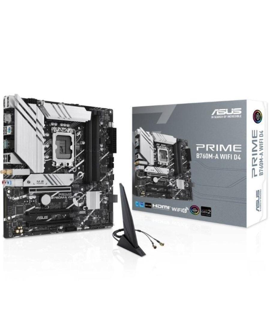 Placa base asus prime b760m-a wifi d4 socket 1700/ micro atx