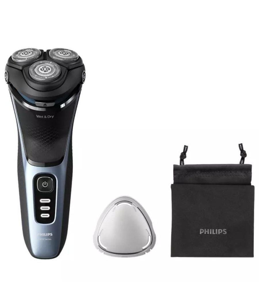 Afeitadora philips shaver series 3000 s3243/12/ con batería / 2 accesorios