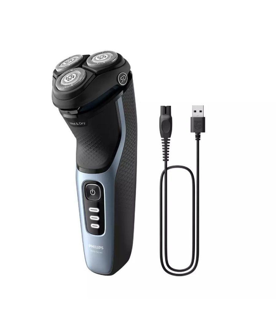 Afeitadora philips shaver series 3000 s3243/12/ con batería / 2 accesorios