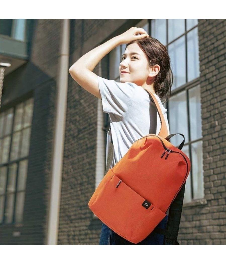 Mochila xiaomi mi casual daypack/ capacidad 10l/ naranja