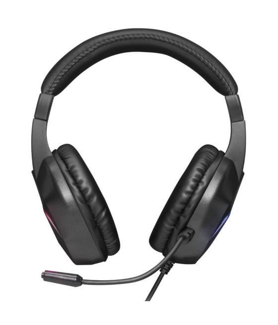 Auriculares gaming con micrófono mars gaming mh122/ jack 3.5/ negros