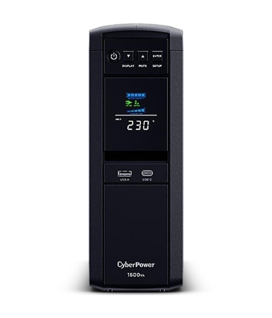 Sai línea interactiva cyberpower cp1600epfclcd/ 1600va-1000w/ 6 salidas/ formato torre