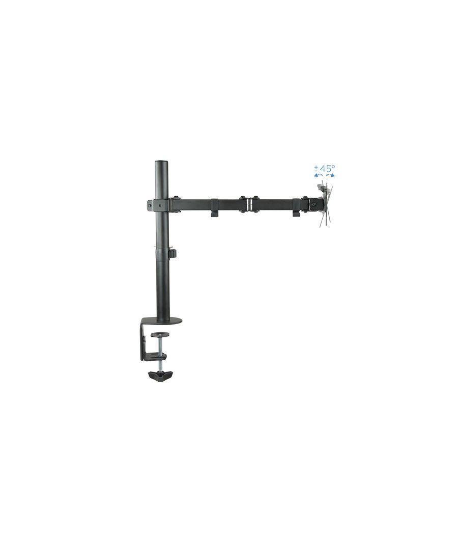 TooQ Soporte de Mesa Giratorio e Inclinable para Pantalla (Monitor / TV Plasma / LCD / LED) 13"-32", de Un Brazo, max 8 kg, Negr