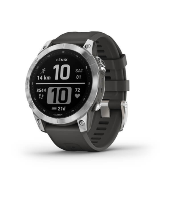Smartwatch garmin fenix 7 plata/grafito
