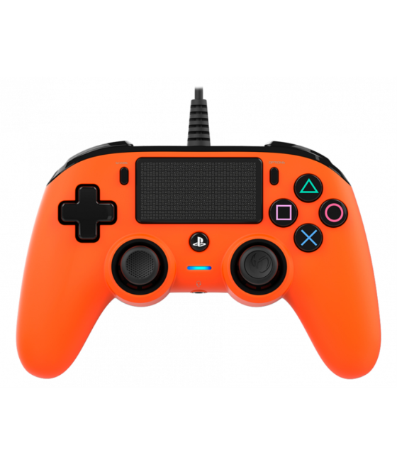 Gamepad nacon oficial ps con cable compact naranja ps4