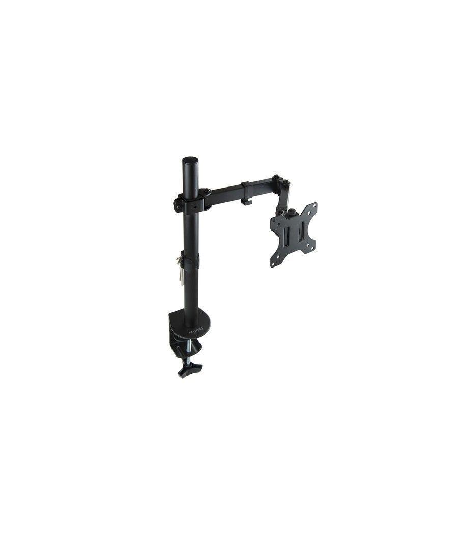 TooQ Soporte de Mesa Giratorio e Inclinable para Pantalla (Monitor / TV Plasma / LCD / LED) 13"-32", de Un Brazo, max 8 kg, Negr