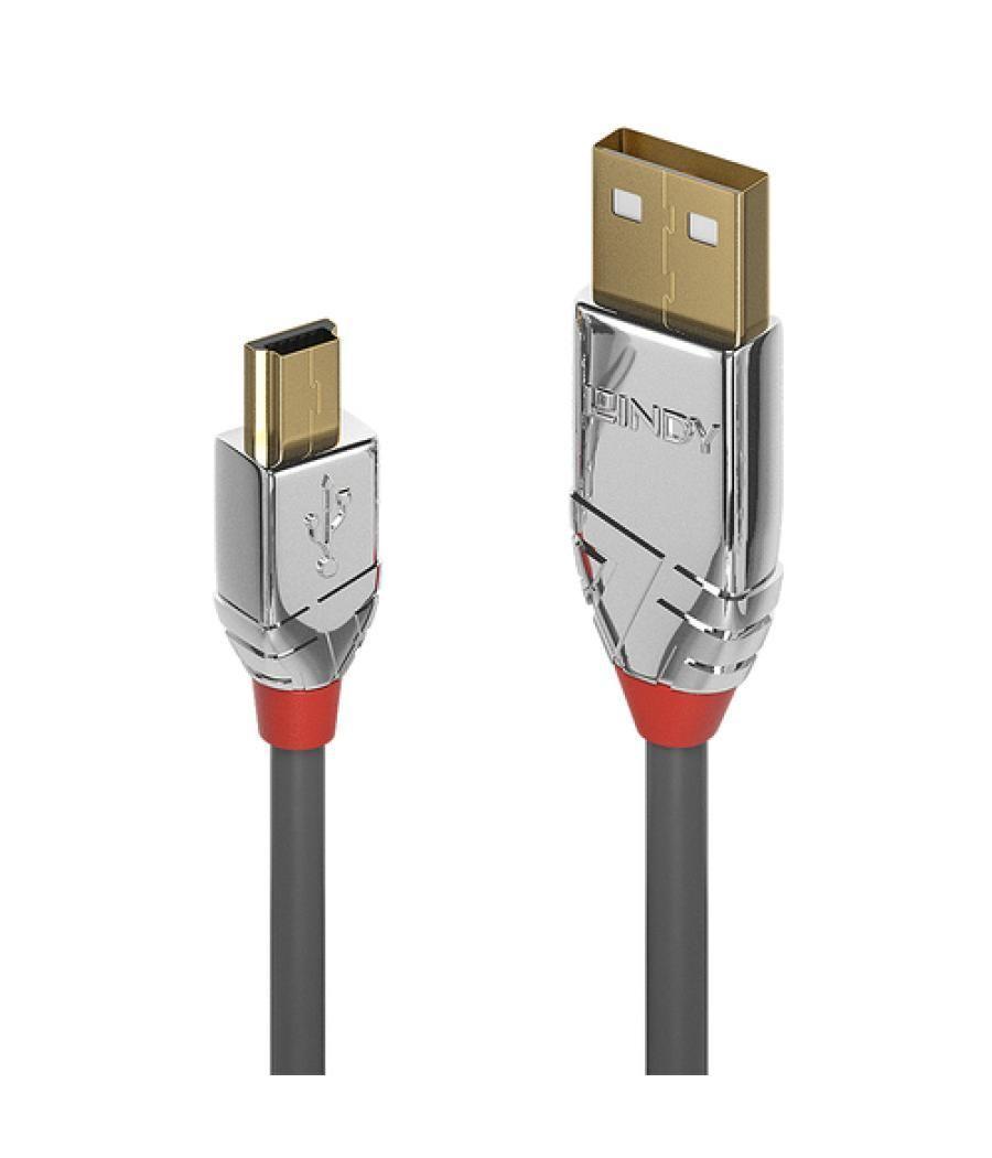 Lindy 36631 cable USB 1 m USB 2.0 USB A Mini-USB B Gris