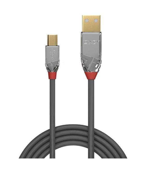 Lindy 36631 cable USB 1 m USB 2.0 USB A Mini-USB B Gris