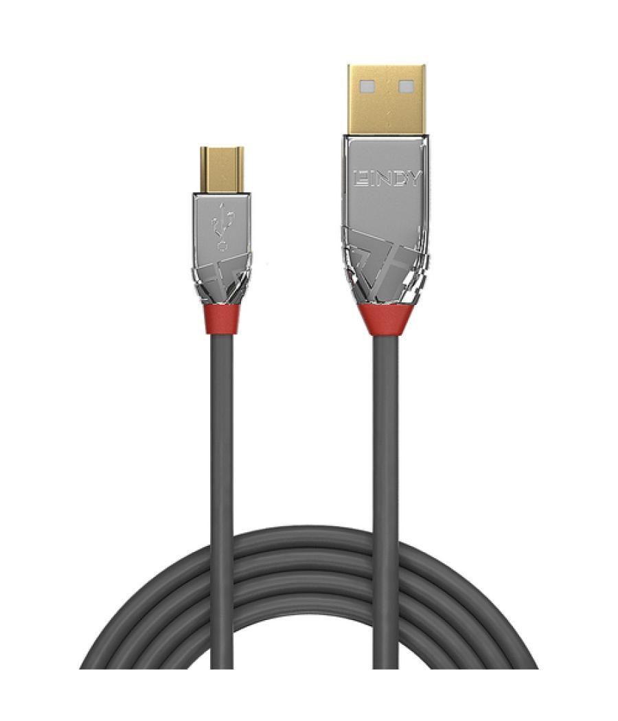 Lindy 36631 cable USB 1 m USB 2.0 USB A Mini-USB B Gris