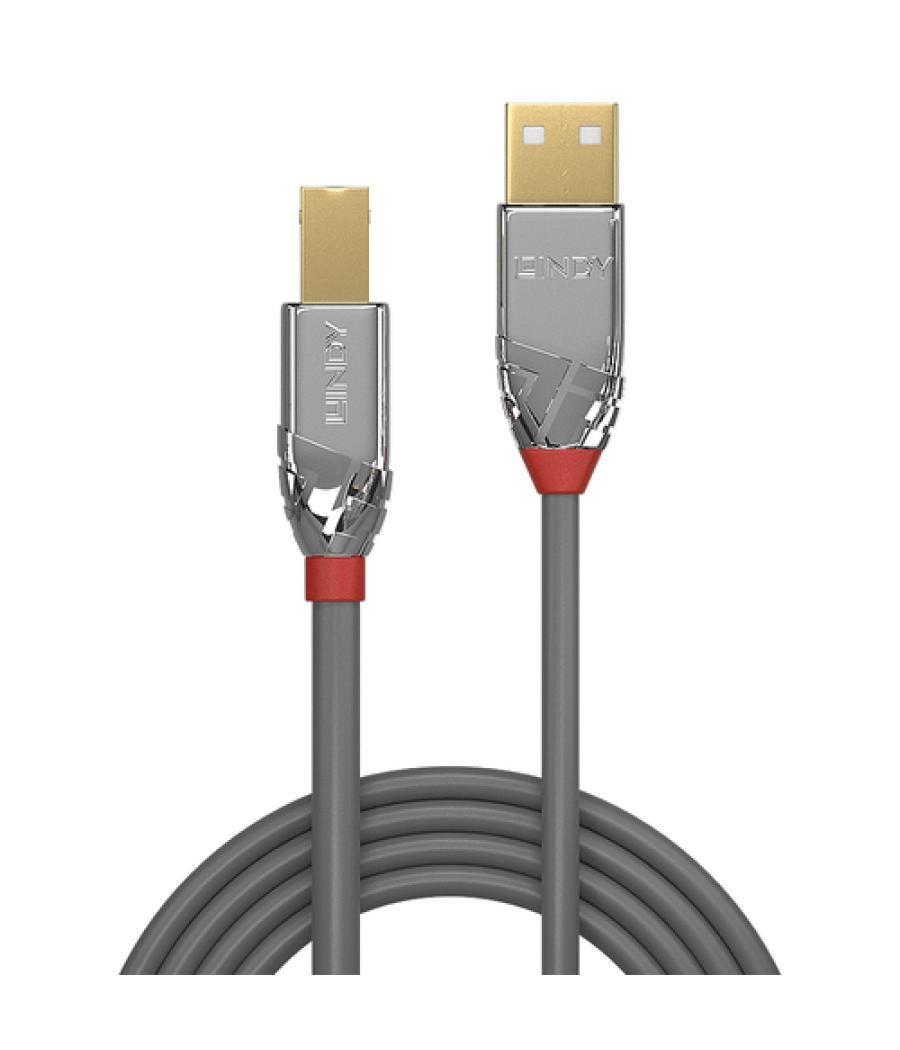 Lindy 36640 cable USB 0,5 m USB 2.0 USB A USB B Gris