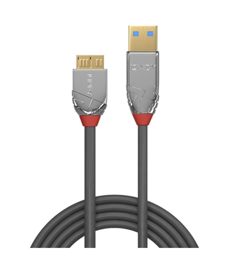 Lindy 36658 cable USB 2 m USB 3.2 Gen 1 (3.1 Gen 1) USB A Micro-USB B Gris