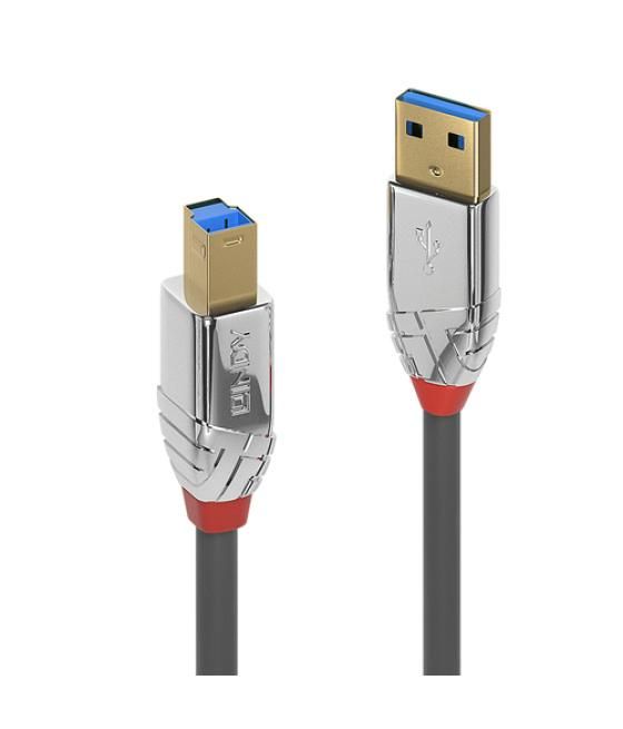 Lindy 36660 cable USB 0,5 m USB 3.2 Gen 1 (3.1 Gen 1) USB A USB B Cromo, Gris
