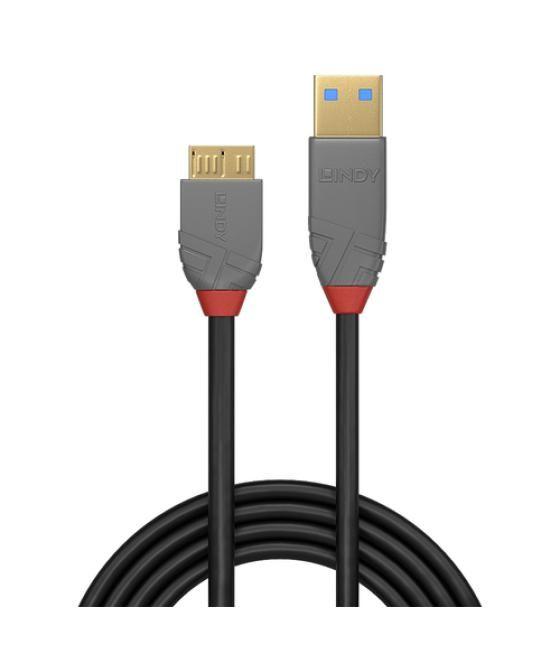 Lindy 36768 cable USB 3 m USB 3.2 Gen 1 (3.1 Gen 1) USB A Micro-USB B Negro