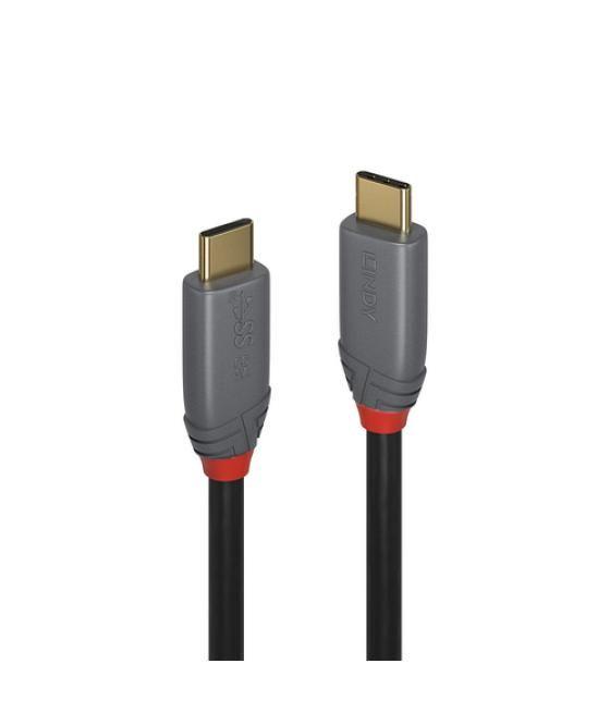Lindy 36902 cable USB 1,5 m USB C Negro, Gris