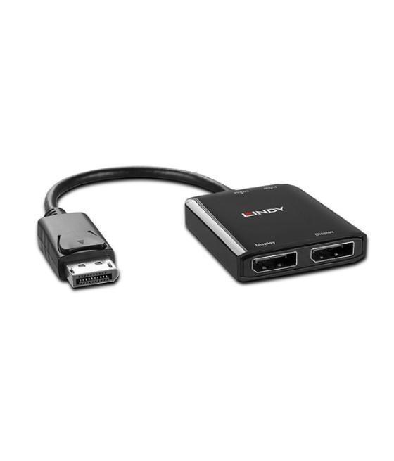 Lindy 38430 hub de interfaz DisplayPort 21600 Mbit/s Negro