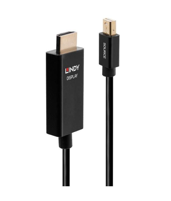 Lindy 40920 adaptador de cable de vídeo 0,5 m Mini DisplayPort HDMI Negro