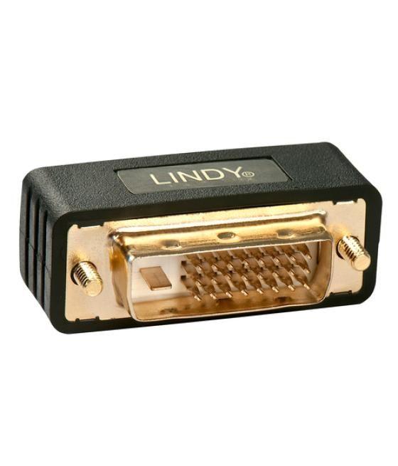 Lindy 41098 cambiador de género para cable DVI-I DVI-D Negro