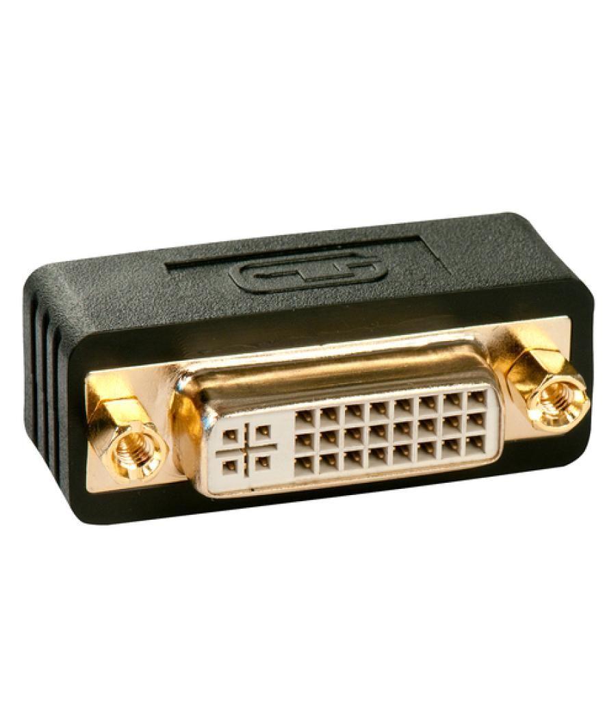 Lindy 41098 cambiador de género para cable DVI-I DVI-D Negro